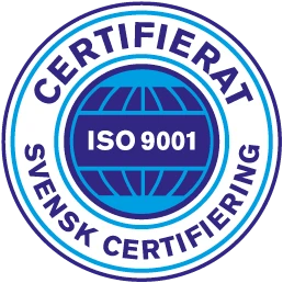 ISO 9001-certifierad av SCAB – kvalitetsledningssystem